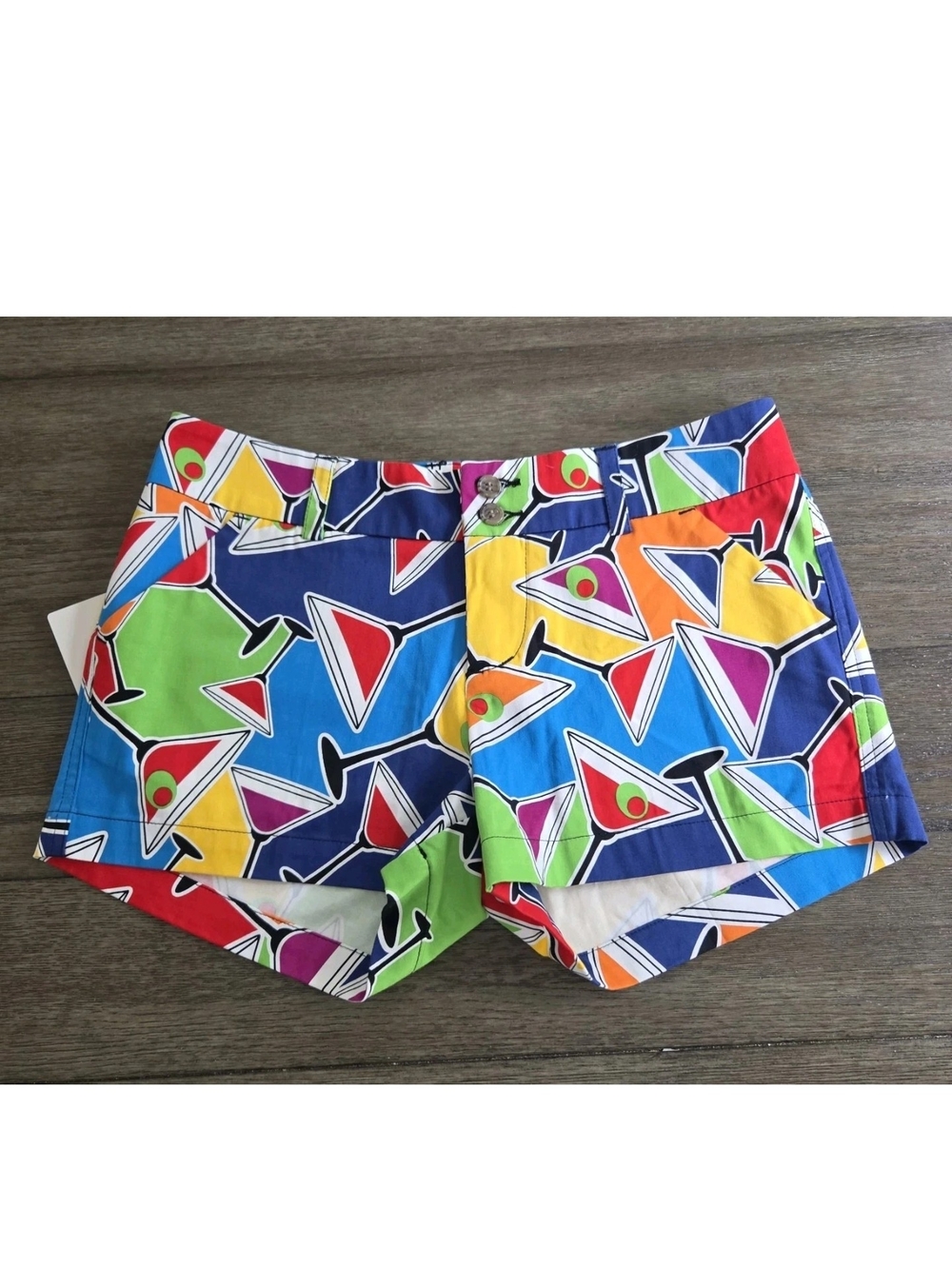 Loudmouth Ladies Size 4 Happy Hour Martini Golf Shorts New NWT